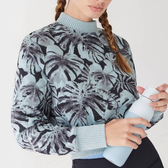 HTF Anthropologie Twenty Palm Frond Sweatshirt